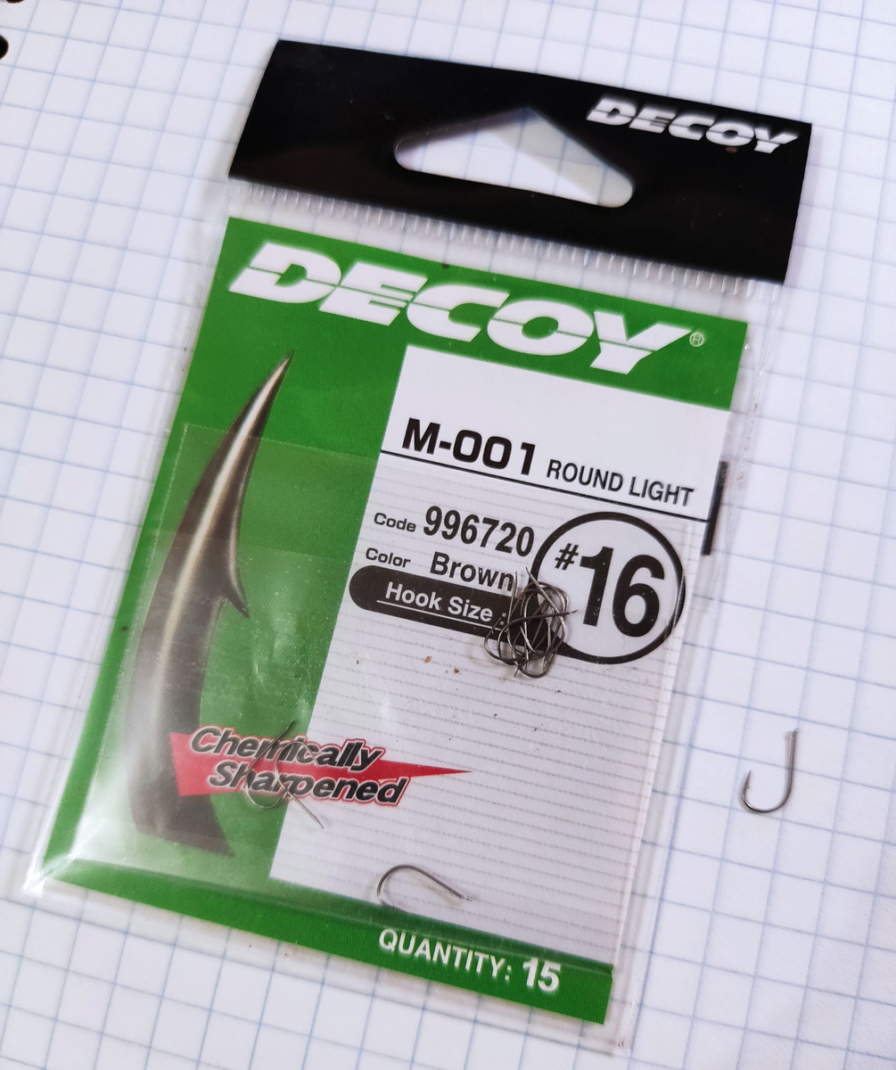 Обзор поплавочных крючков от Decoy. Часть 1. Модель М-001 Round Light.