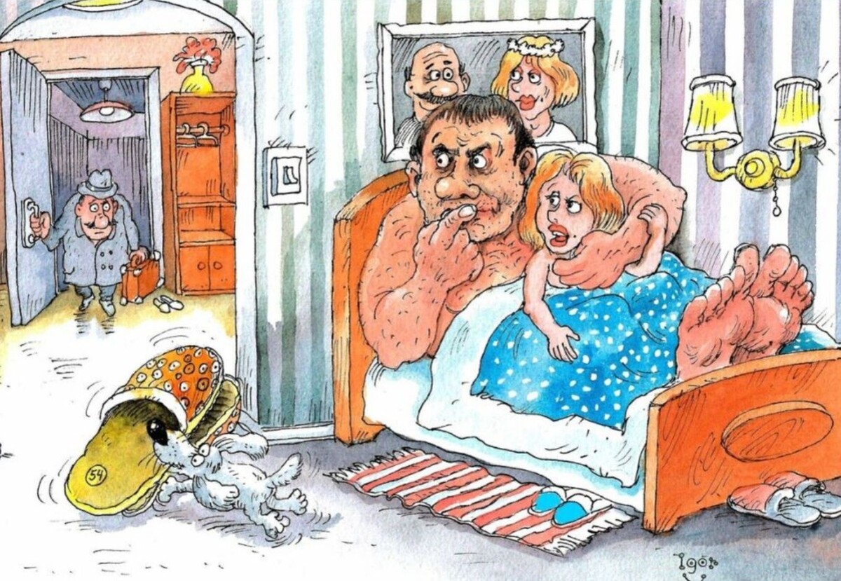 1. КАРИКАТУРА ОТ ХУДОЖНИКА-КАРИКАТУРИСТА ИГОРЯ ВАРЧЕНКО  " РУССКИЙ РАЗМЕР "