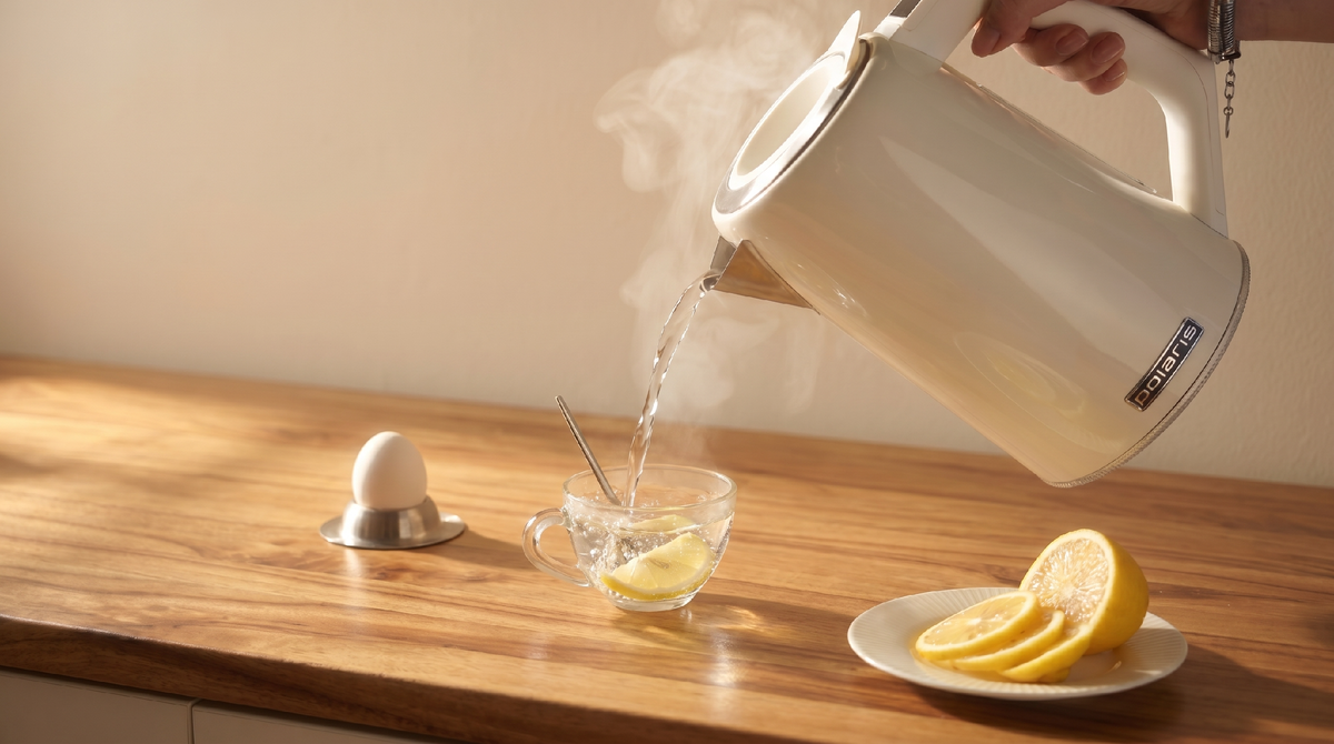 Чайник Polaris PWK 1746 CAD Wi-Fi IQ Home с регулировкой температуры и Wi-Fi управлением.