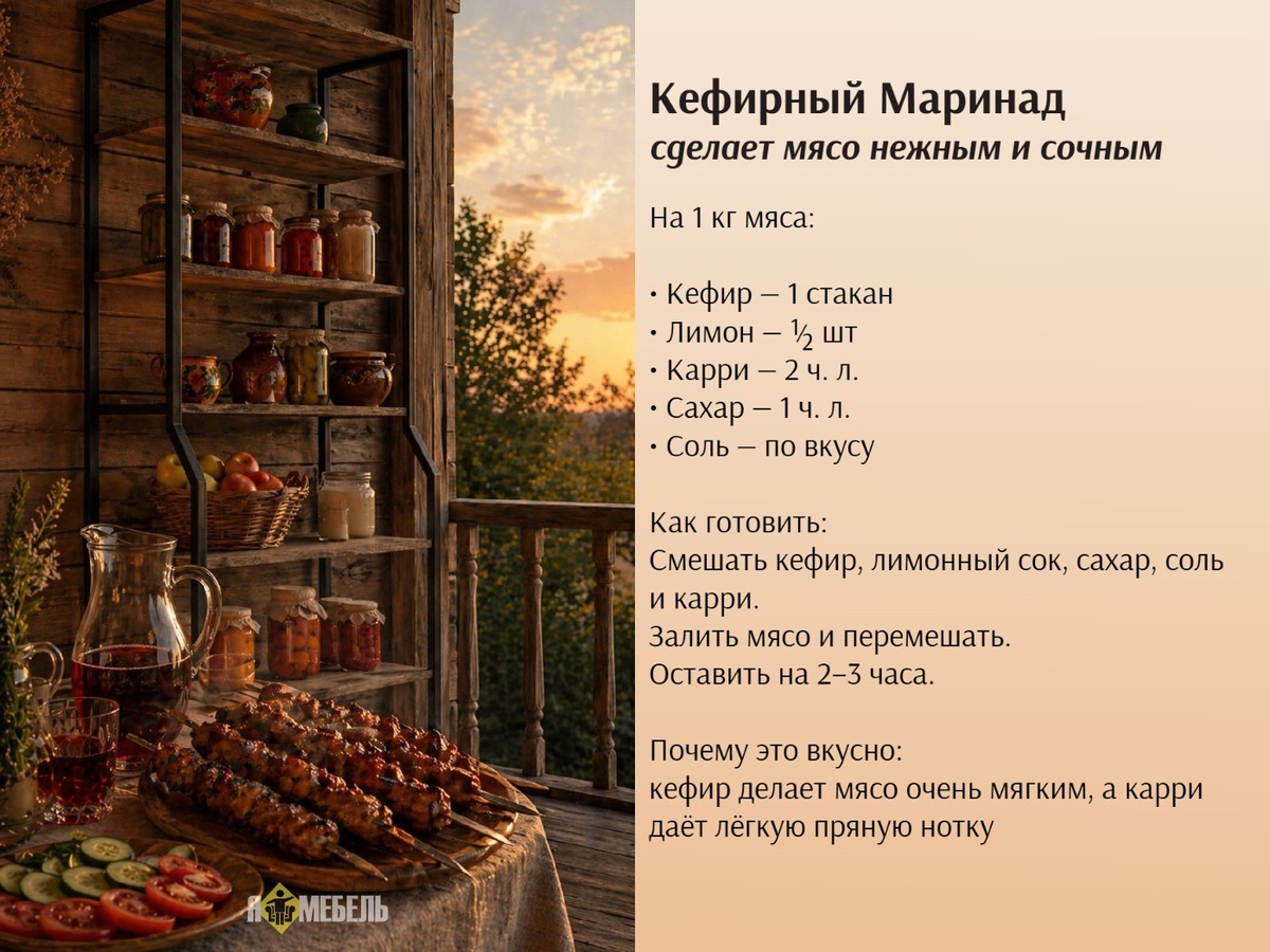 Кефирный Маринад для шашлыка
