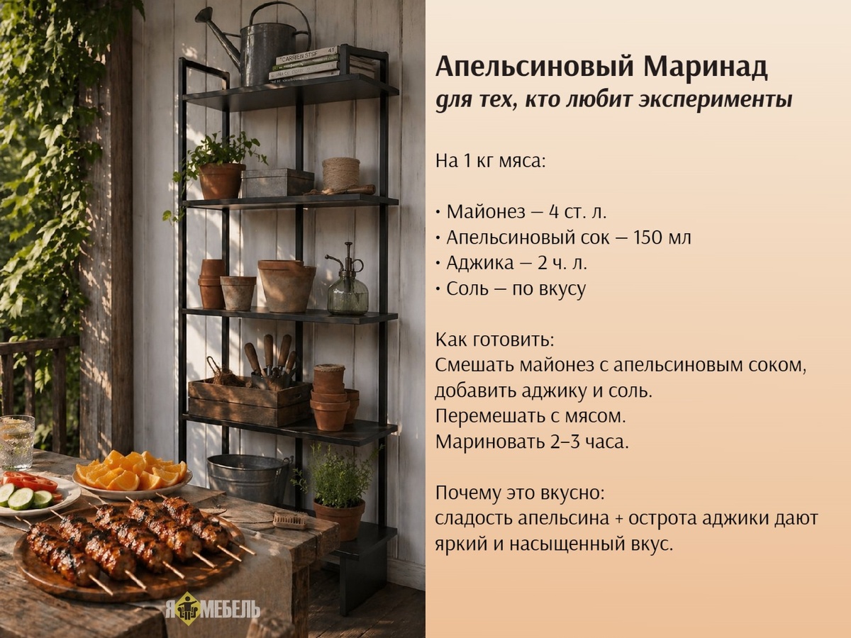 Апельсиновый Маринад для шашлыка