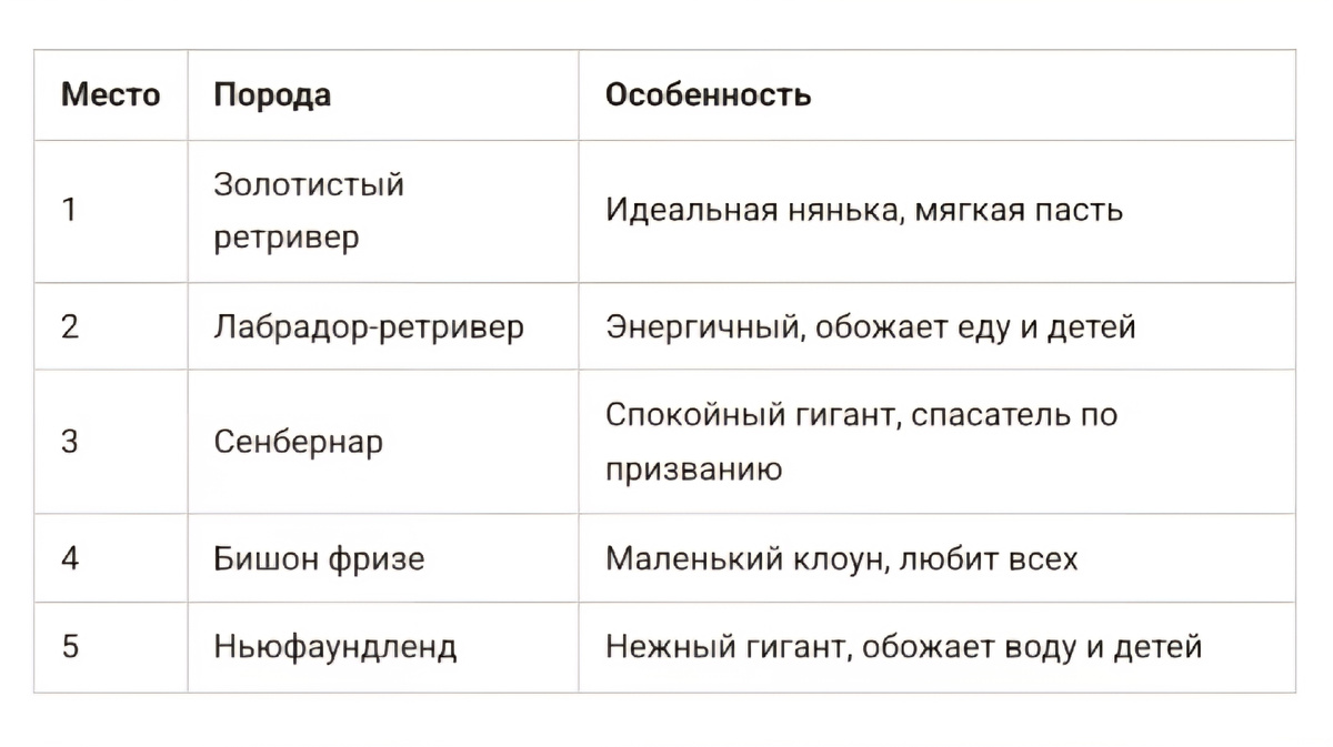 Топ 5 пород самых добрых пород собак❤️