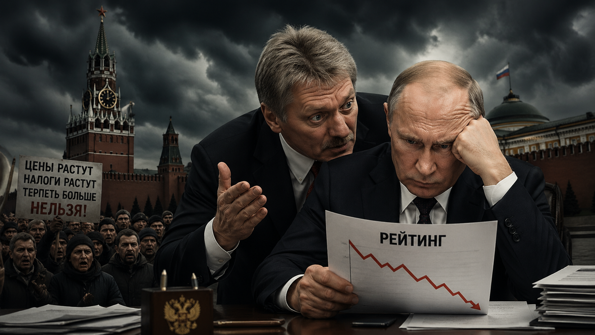 Уровень одобрения деятельности Путина продолжает снижаться седьмую неделю подряд