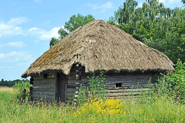 Фото из открытых источников.  В таких хатках крестьяне жили до революции.