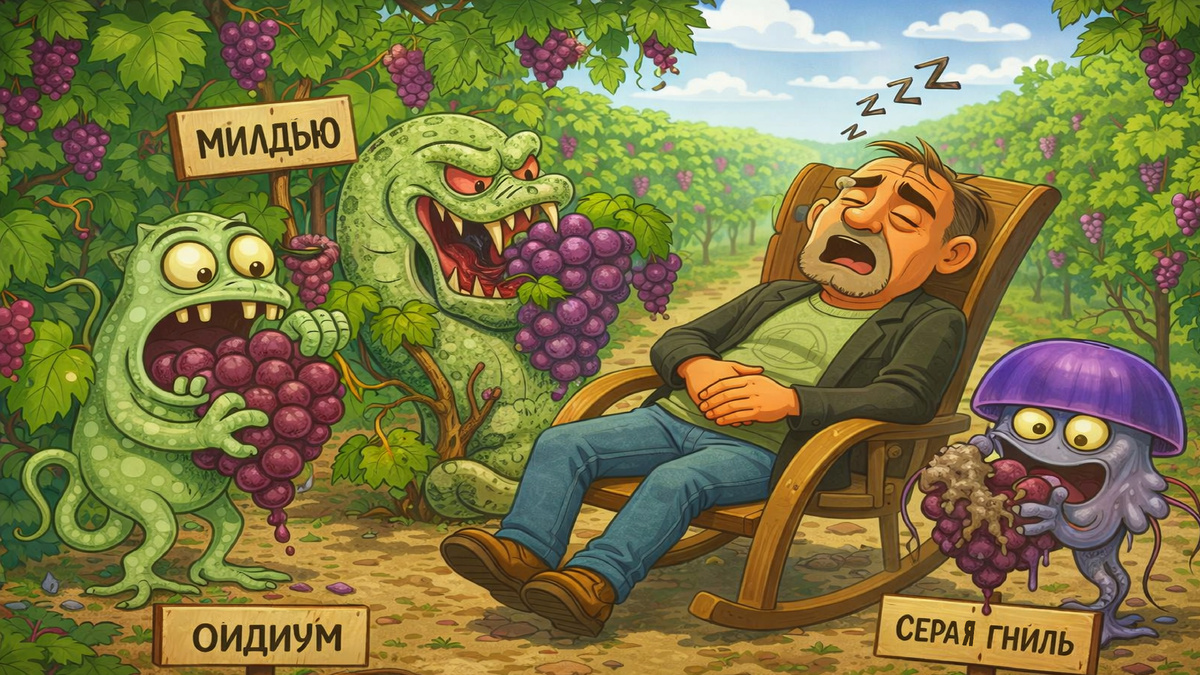 Сонный виноградарь.