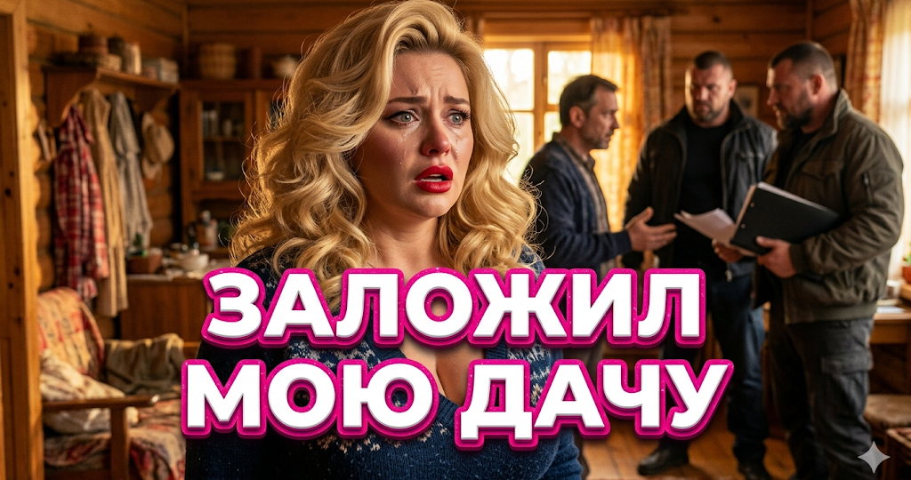— Я заложил твою дачу кредиторам, потерпишь! — муж привел коллекторов в мой дом. Но документы на дом лежали в сейфе моего отца