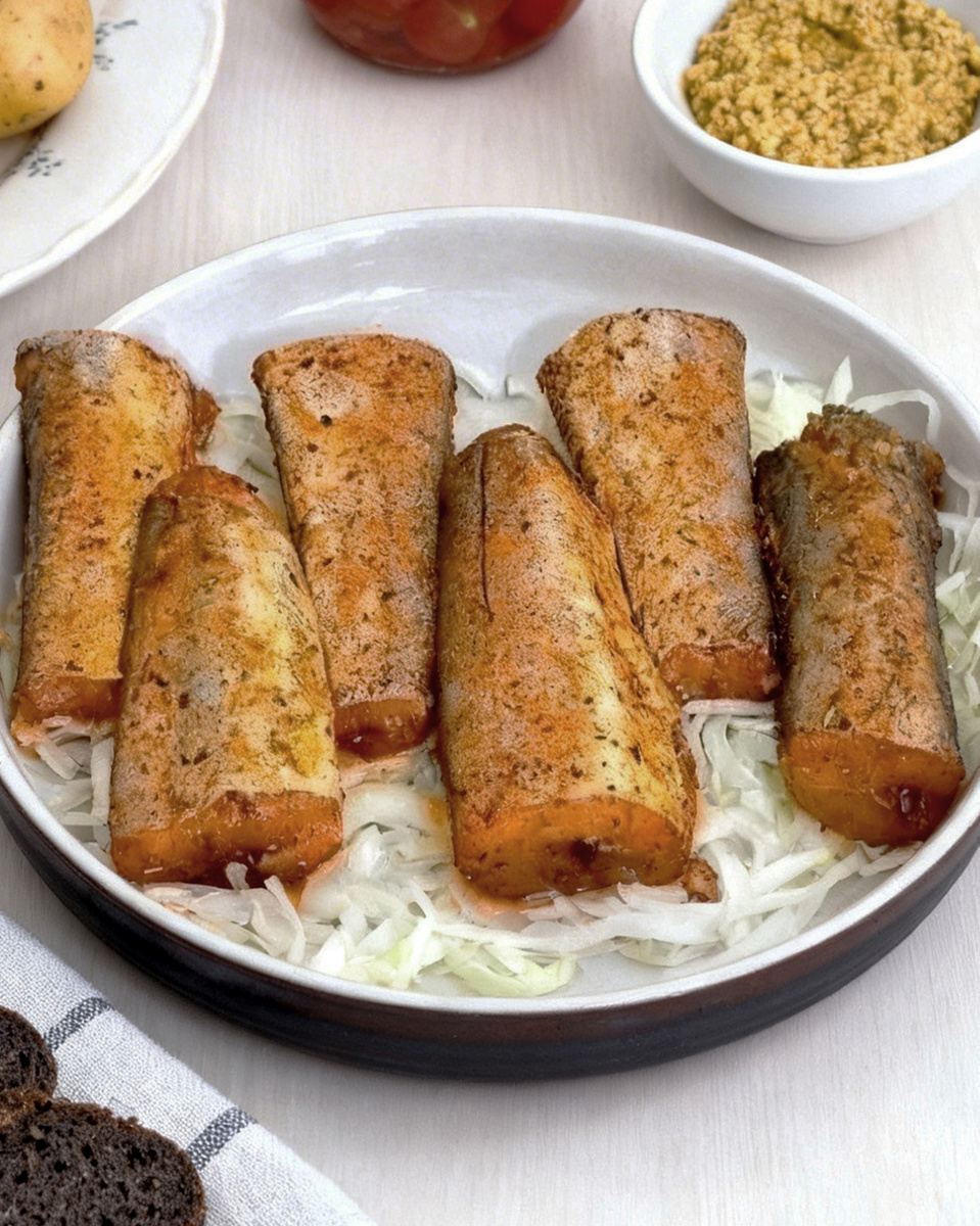 Минтай получился сочный, красивый, с хрустящей корочкой