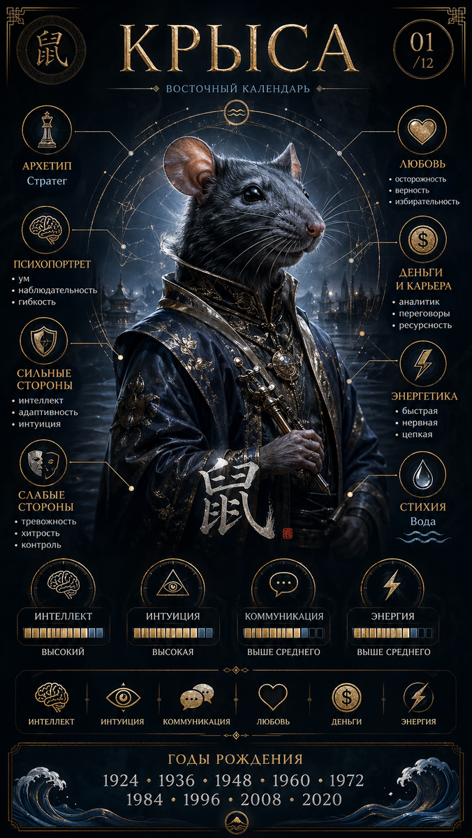 🐀 Крыса — архетип стратега