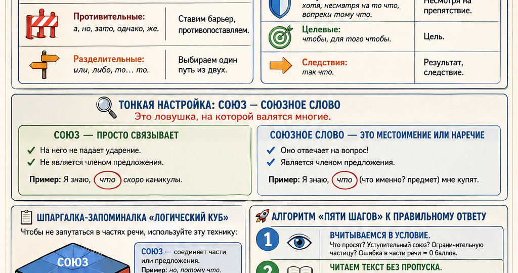 Задание 1 ЕГЭ по русскому языку: Логика, Алгоритмы и Секретные «Сцепки» Текста