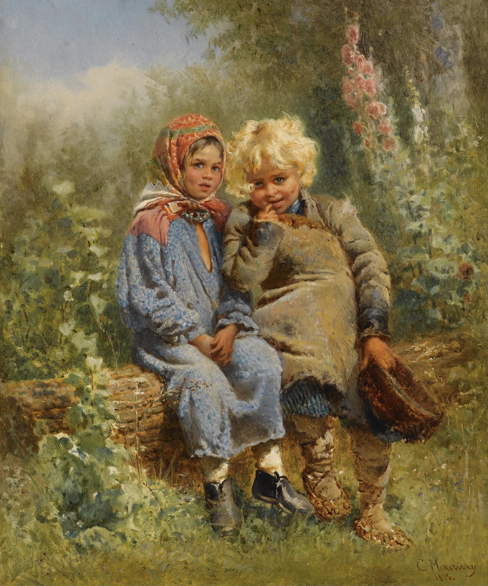 Константин Маковский, «Отдых крестьянских детей»