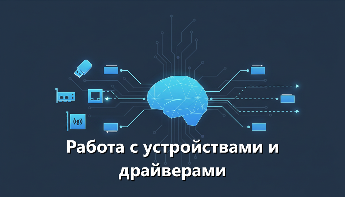Работа с устройствами и драйверами (подключение оборудования, управление модулями ядра)
