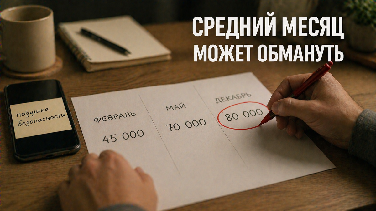 Доказательство:
Банк России описывает подушку как резерв на случай потери работы, болезни или незапланированных расходов — значит, расчёт должен учитывать реальные обязательные траты, а не «среднее ощущение».
Источник: Банк России. (Центральный банк России)

