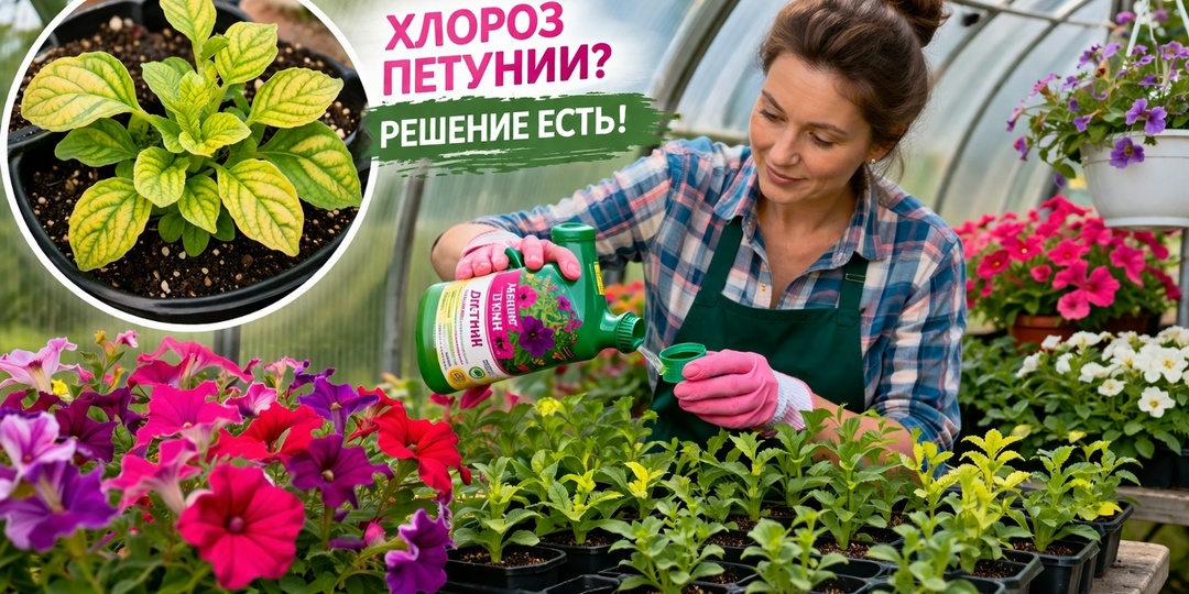 Спасаем петунии от хлороза