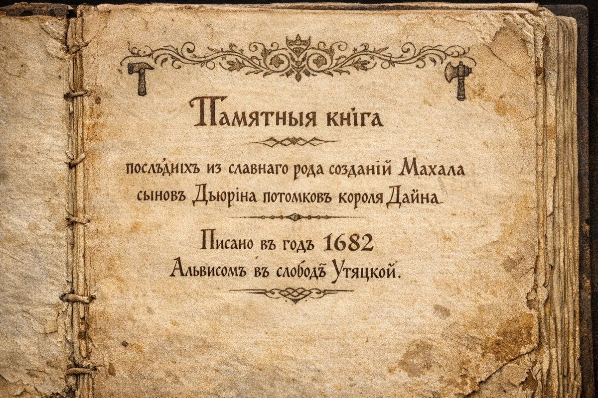 Фотография первой страницы летолписи.