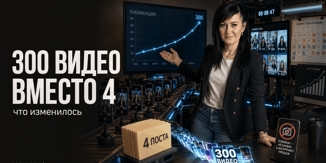 Автоматизация контента: от 4 постов к 300 видео