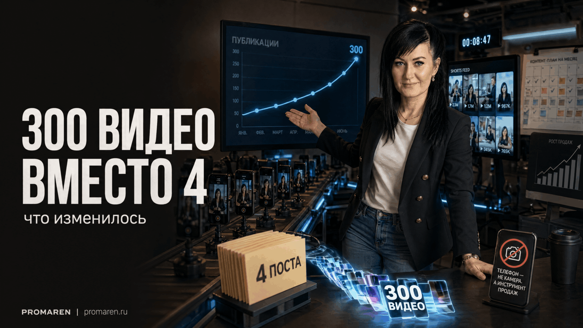    Автоматизация контента: от 4 постов к 300 видео | Марина Погодина, PROMAREN Марина Погодина