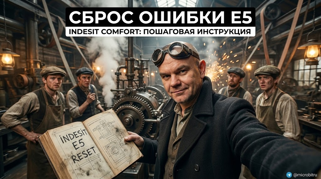    Ошибки в работе Indesit Comfort? Узнайте, как сбросить E5. as7