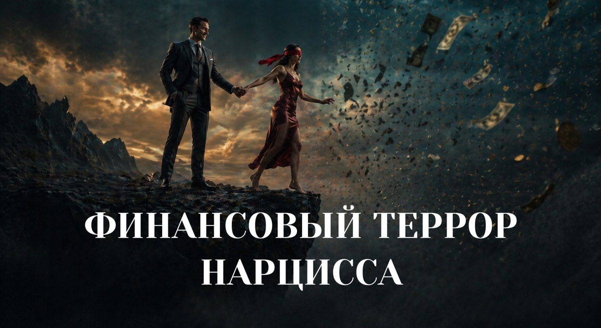 Дело не в том, что денег нет, а в том, что нарциссу доставляет удовольствие контроль