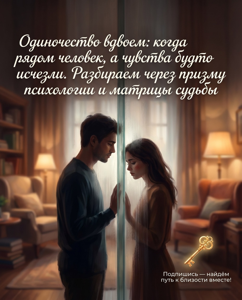 Одиночество вдвоём: когда рядом человек, а чувства будто исчезли.
