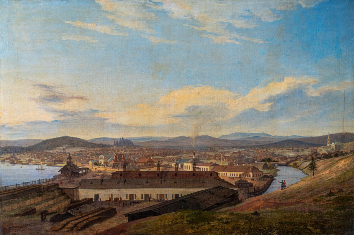 Урал. Черноисточенский завод Демидовых. В. Е. Раев. 1837 г.