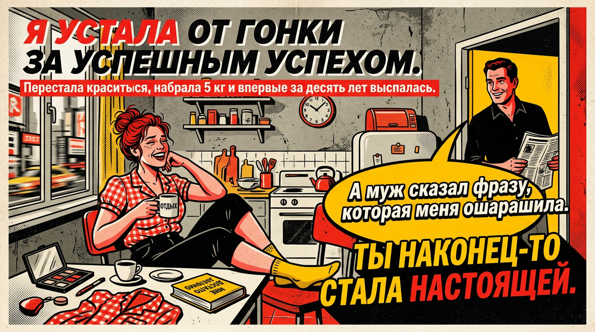 Перестала краситься, набрала 5 кг и впервые за десять лет выспалась
