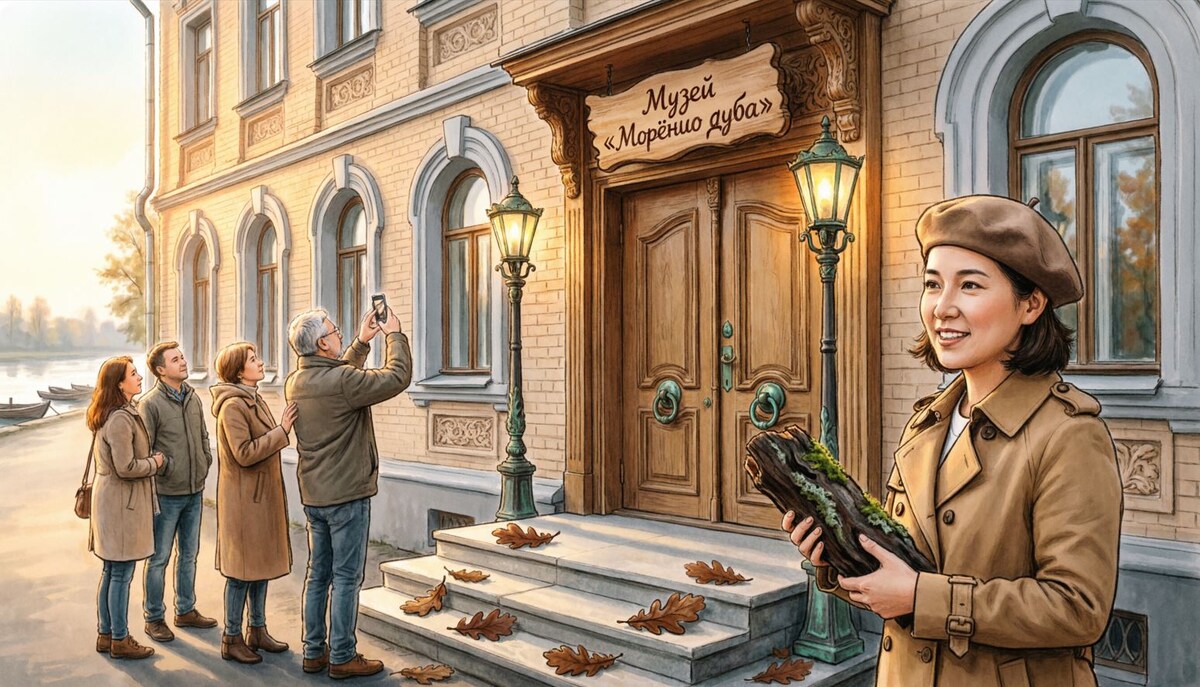 Фантазийная иллюстрация для статьи Музей мореного дуба