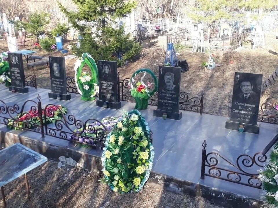    Среди могил родных Сергея Писарева и могила деда, погибшего из-за ямы из личного архива героя(ев) публикации