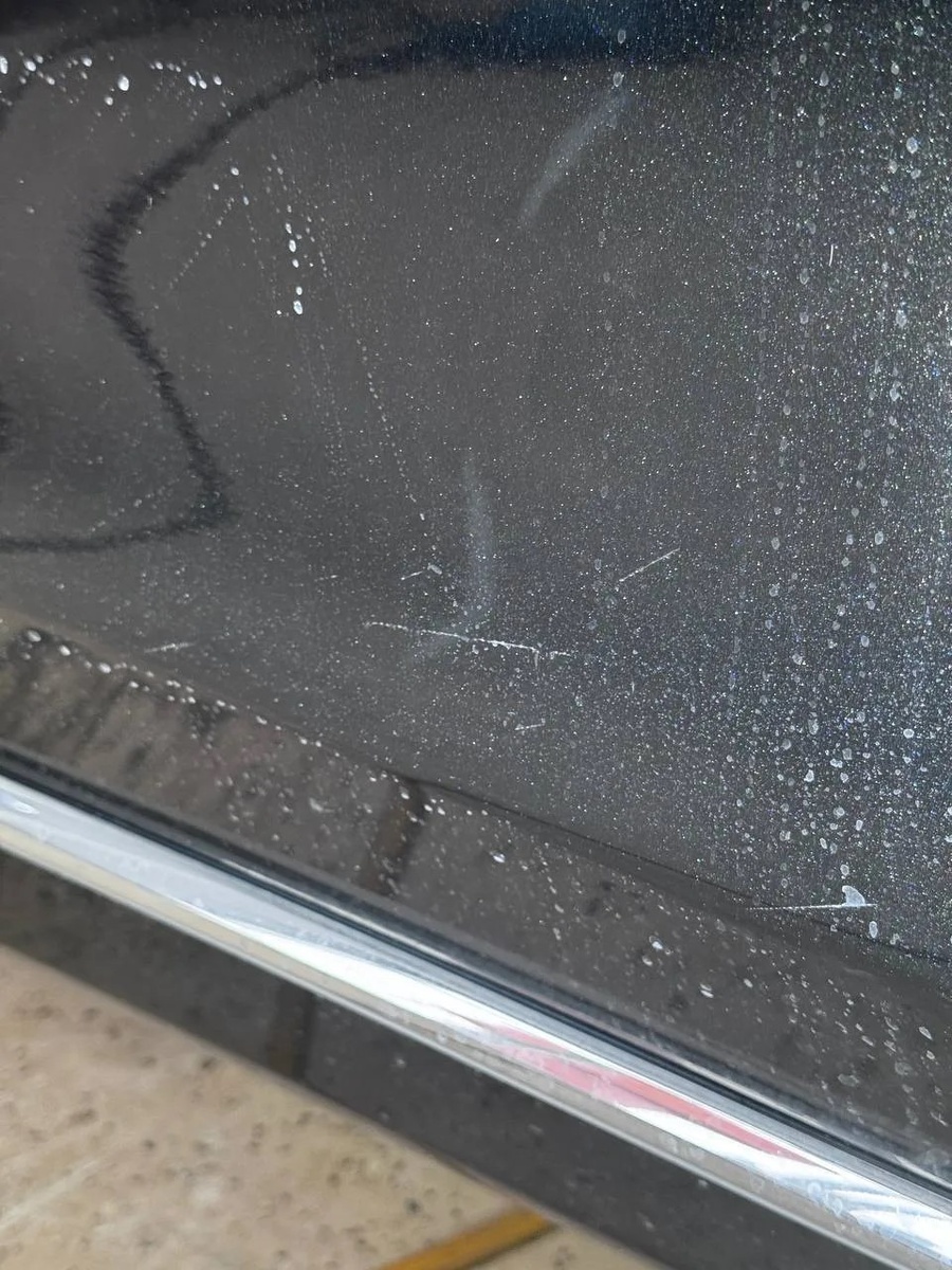 состояние до полировки автомобиля в диком детейлинге