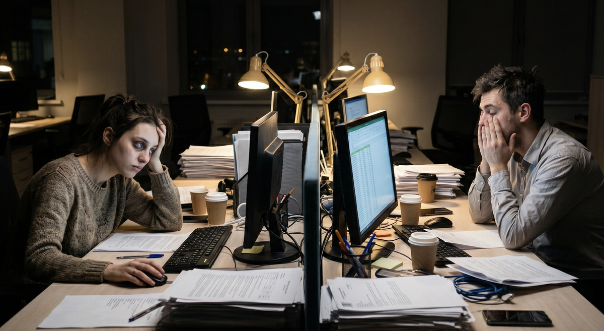 Работают одинаково, устают тоже. Справедливость, ты где? 