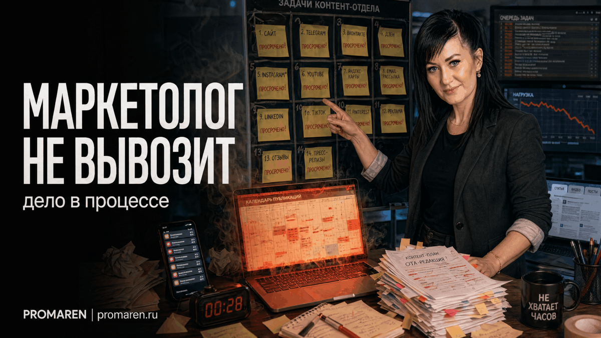    Почему маркетолог не справляется с контентом | Марина Погодина, PROMAREN Марина Погодина