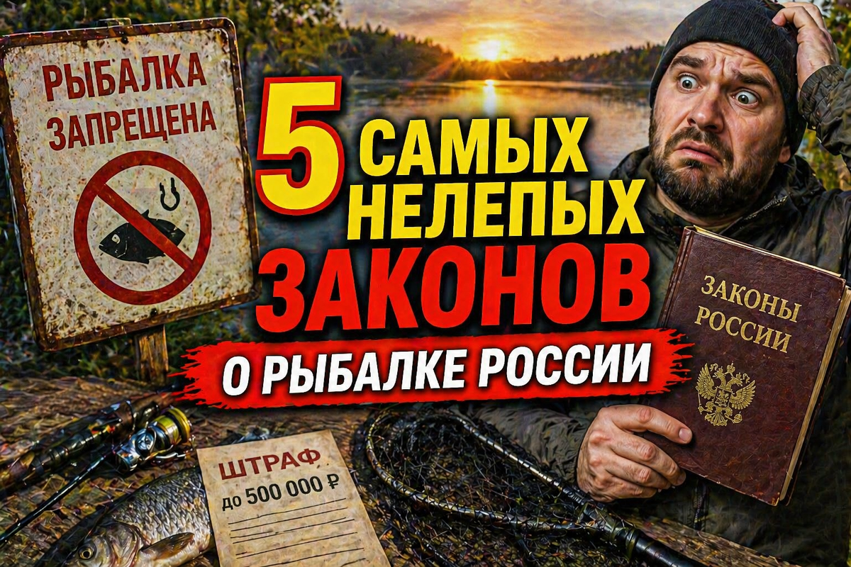 5 самых нелепых законов о рыбалке России