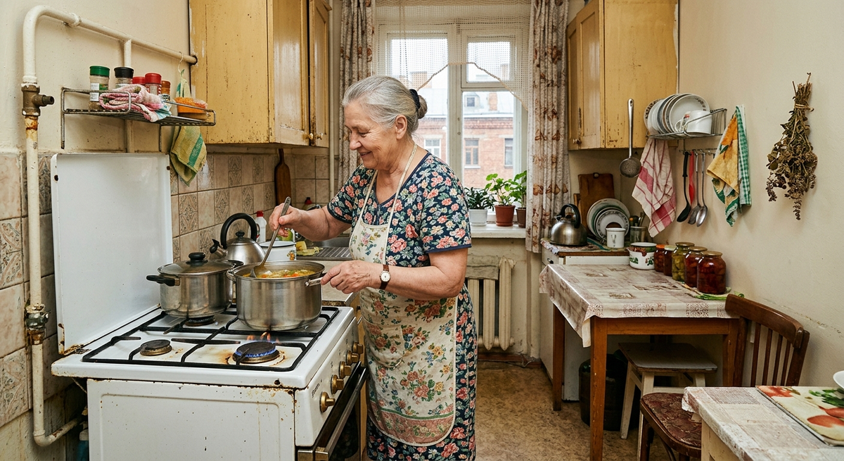 Фото сгенерировано ИИ: Старая газовая плита – бомба замедленного действия