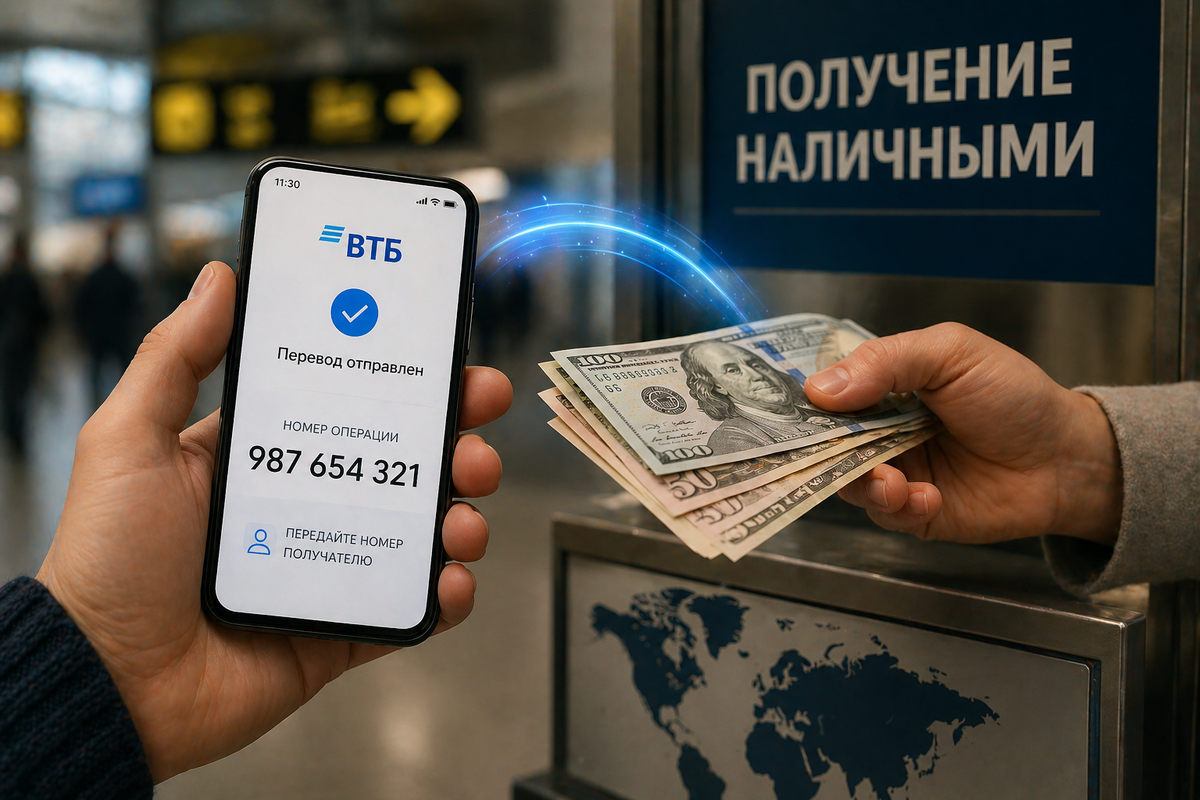    ВТБ добавил новые страны для переводов за границу. Фото: нейросеть