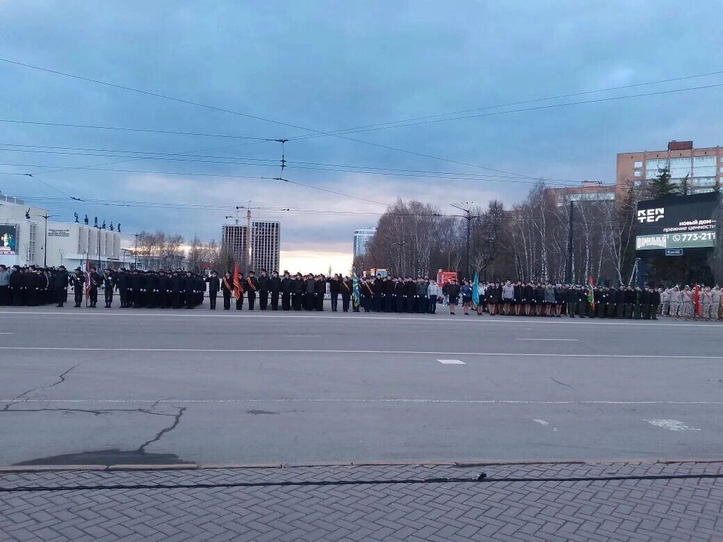    Участники репетиции Парада Победы в Ижевске 9 мая 2026 года   Евгений Кандаков / udm-info.ru