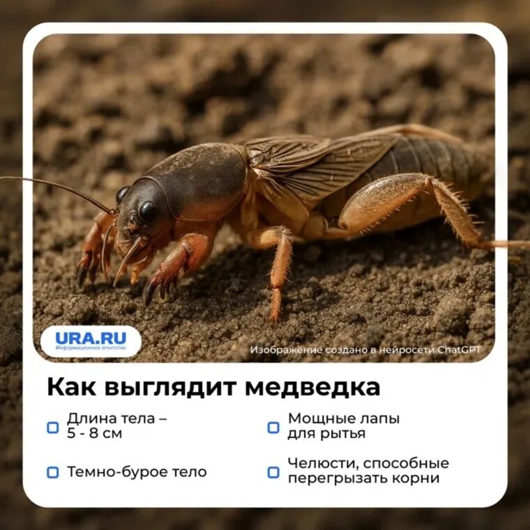 От нашествия медведки можно избавиться, вовремя обработав картофель
Фото: URA.RU