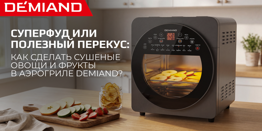 Сушёные фрукты и овощи в аэрогриле или заготовки без хлопот