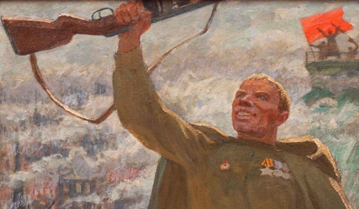     Картина из собрания Музея Победы. Преображенский Б.В. «Победа» Источник: victorymuseum.ru Автор фото: Пресс-служба Музея Победы