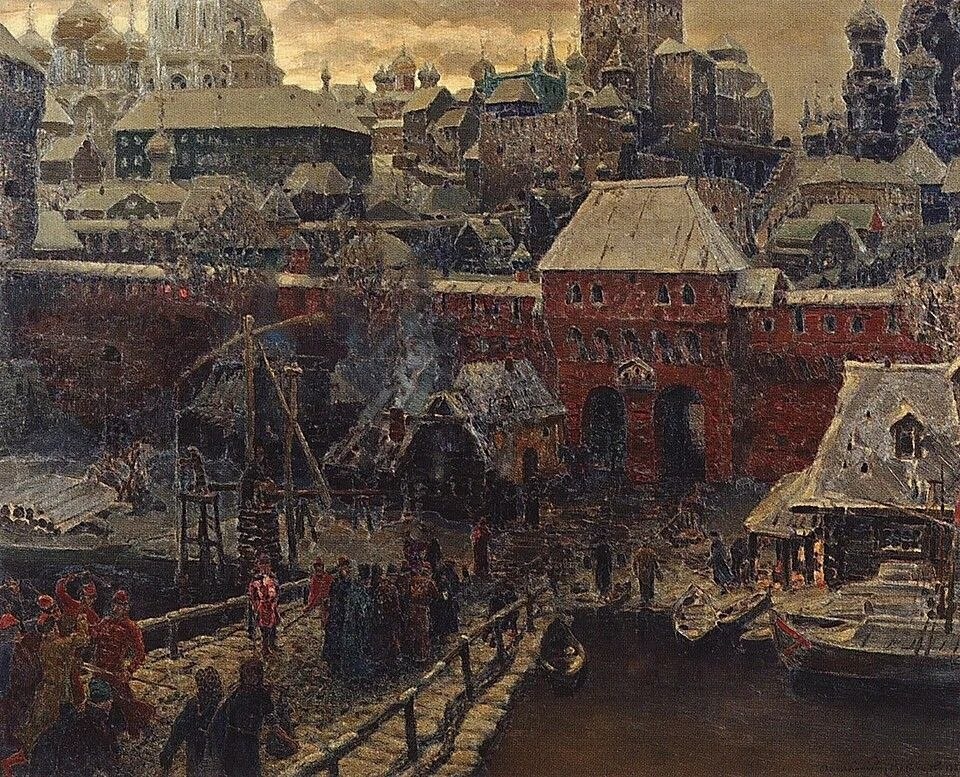 "Москворецкие ворота" Аполлинарий Васнецов. Изображение из открытых источников Яндекса