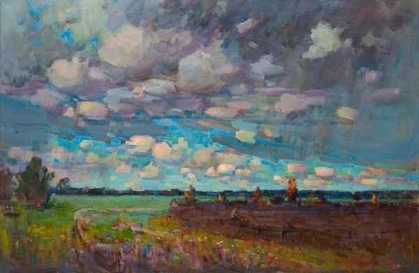 Абакумов. Сочное лето. 2005. Холст, масло. 73х110.