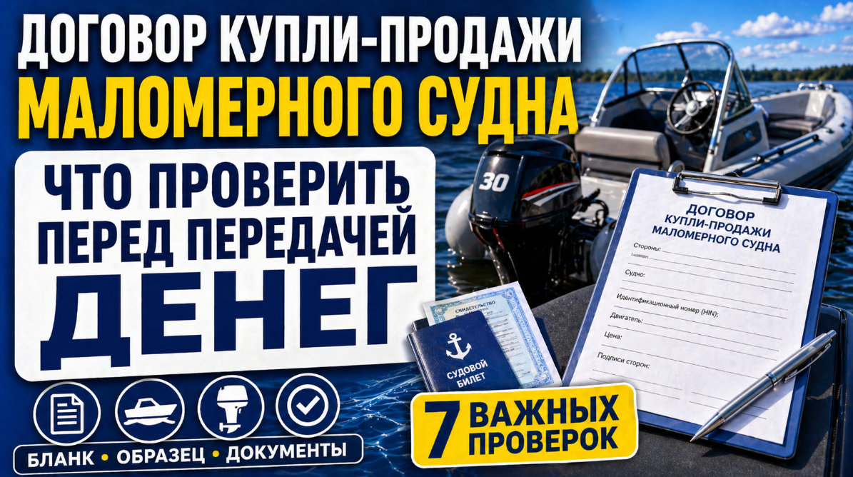 Договор купли-продажи маломерного судна