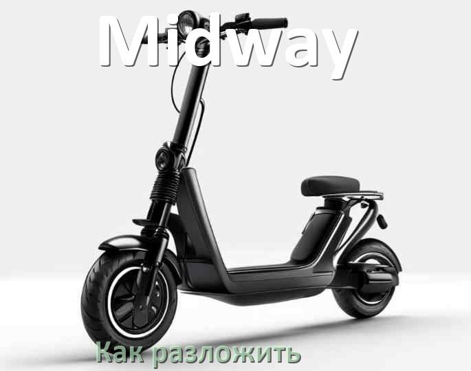 
Как разложить электросамокат Midway руль и ручки