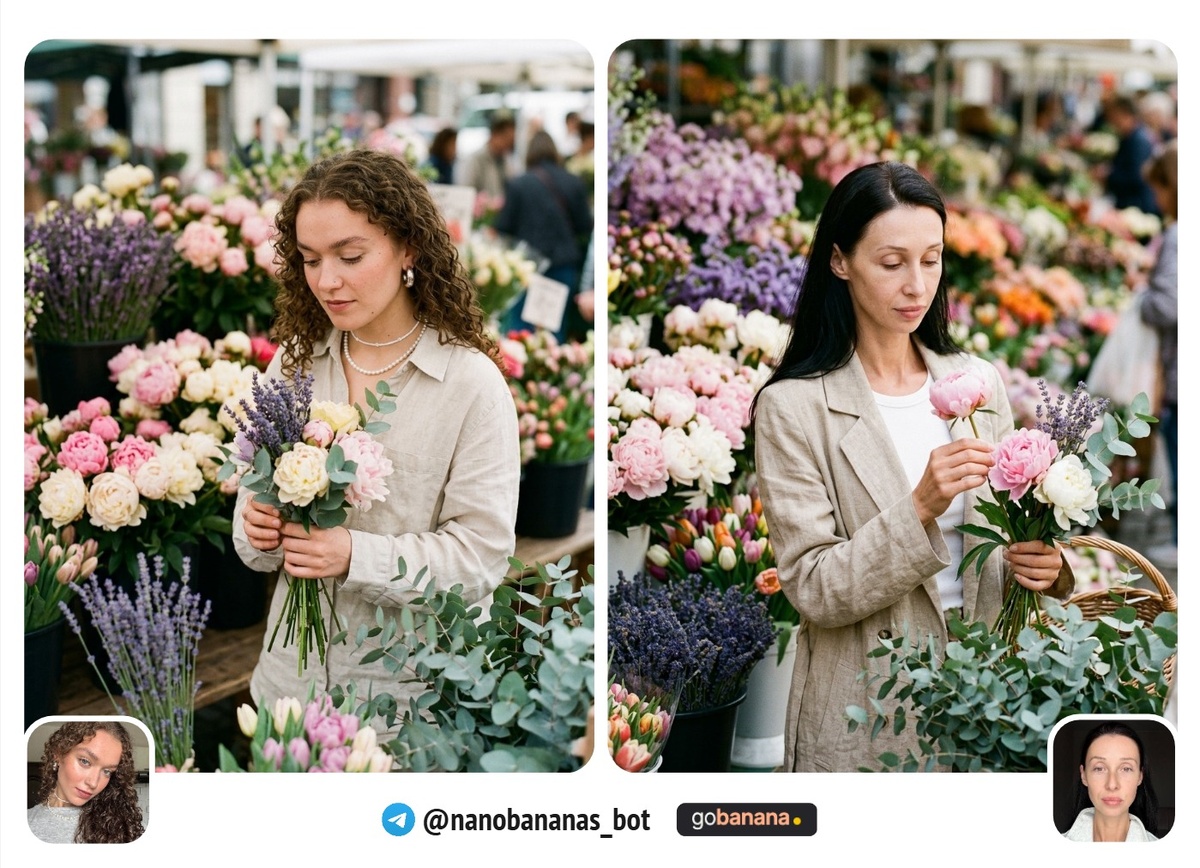 Цветочный рынок — живой весенний образ