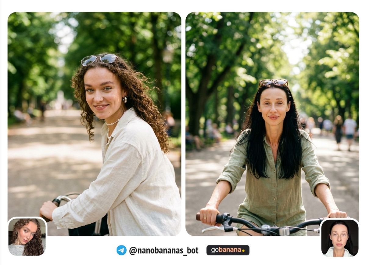 Велосипедная прогулка — летний парк