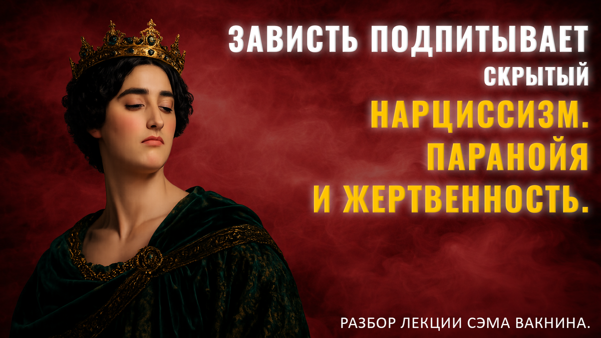 ЗАВИСТЬ ПОДПИТЫВАЕТ СКРЫТЫЙ НАРЦИССИЗМ. ПАРАНОЙЯ И ЖЕРТВЕННОСТЬ. 