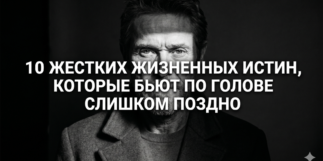 10 жестких жизненных истин, которые слишком поздно бьют по голове (но меняют всё навсегда) Без воды и иллюзий - узнайте прямо сейчас!
