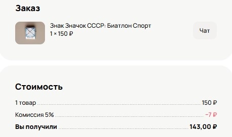 Скриншот из профиля автора