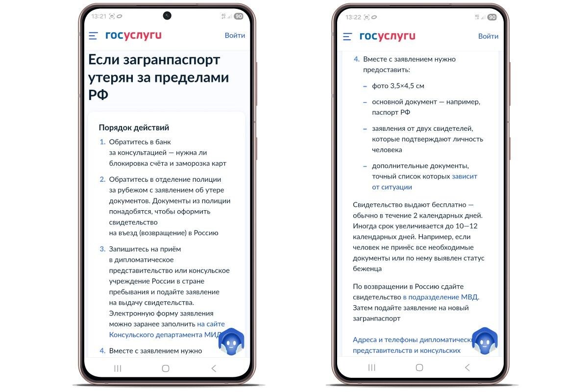 Короткие инструкции на Госуслугах. Источник: gosuslugi.ru📷
