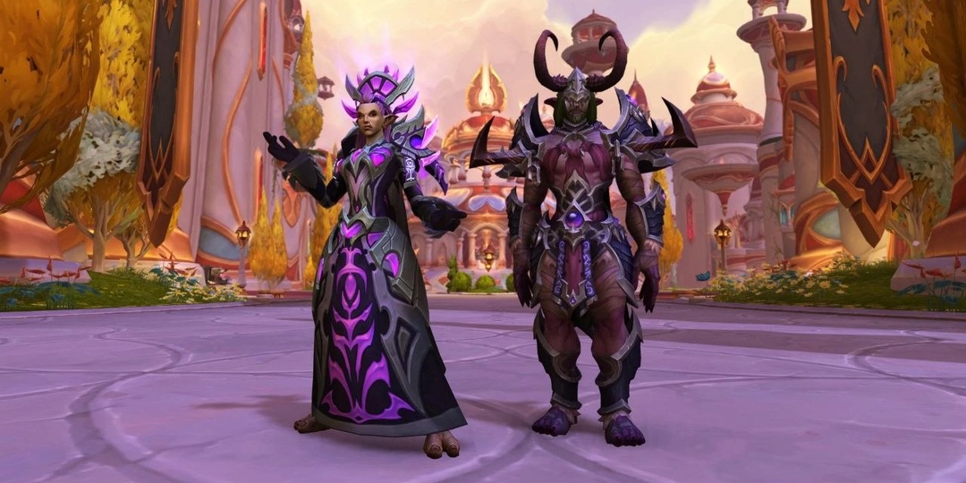 С выходом патча 12.0.5 появились новые расцветки комплектов брони т2 из World of Warcraft, основанные на тематике Пустоты