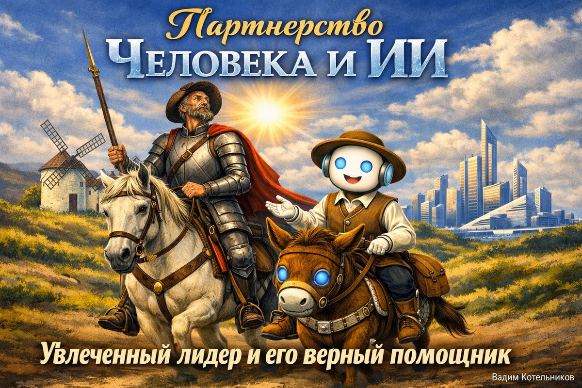 Искусственный интеллект (ИИ) становится все больше похож на человека: Дон Кихот и Санчо Панса