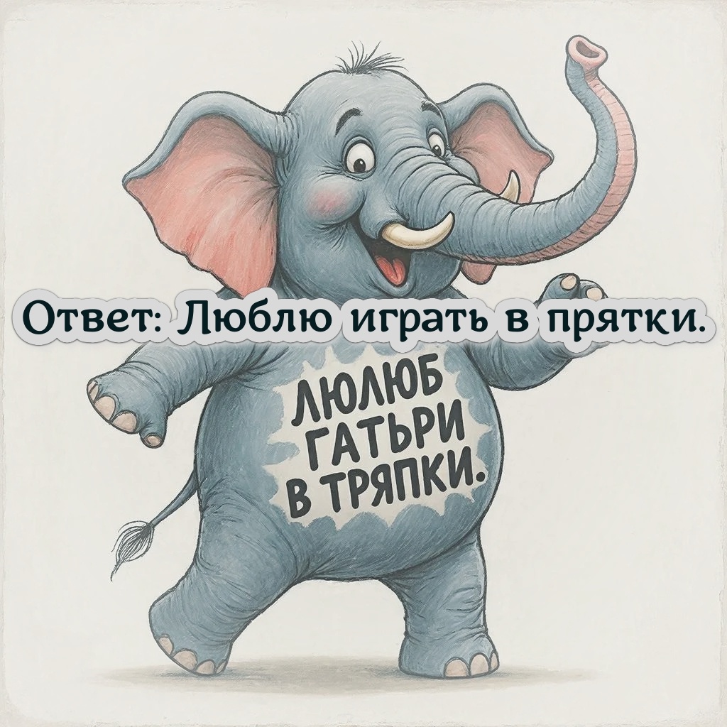 Люблю играть в прятки.